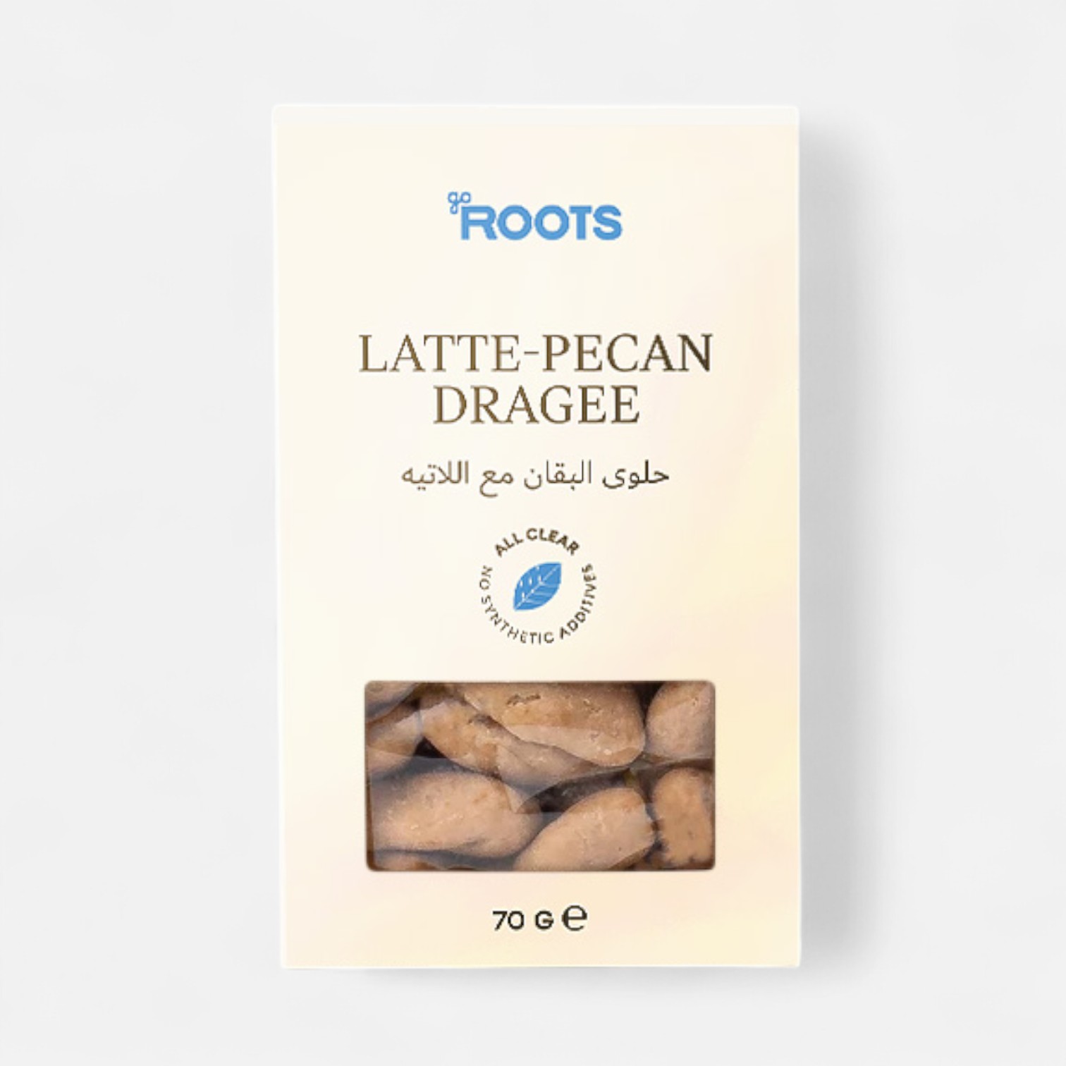 Roots Latte-Pecan Dragee 70g_0
