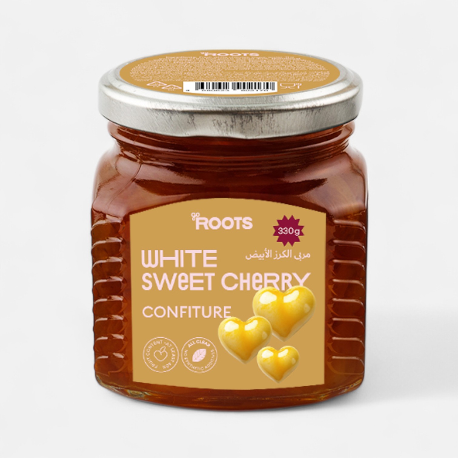 Roots White Cherry Confiture 330g_0