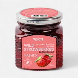 Roots Mashed Wild Strawberries No Added Sugar 300g