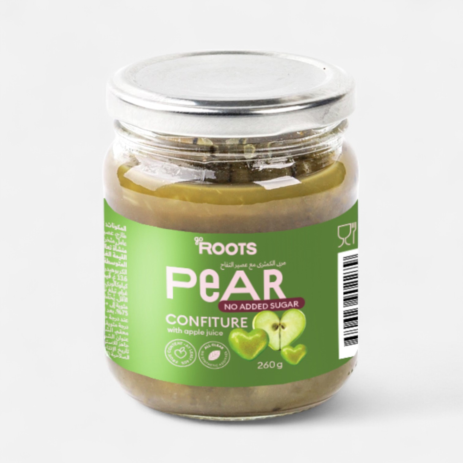 Roots Pear Confiture with Apple Juice 260g_0