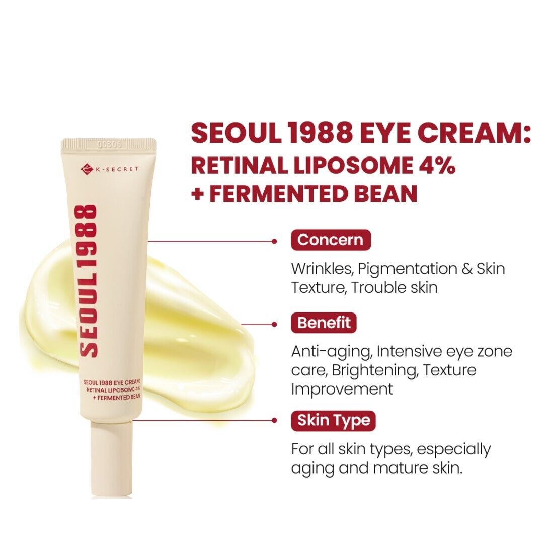 K-Secret Seoul 1988 Eye Cream Retinal Liposome 4% + Fermented Bean_3
