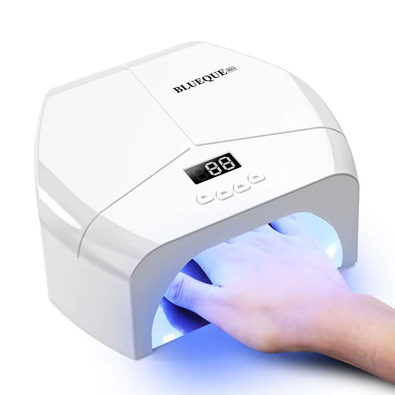 Professional UV LED Nail Lamp - Nail Dryer With 72 Beads, 4 Timers, Auto Sensor, Ideal For Gel Polish Curing, Home & Salon._0