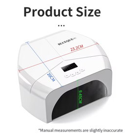 Professional UV LED Nail Lamp - Nail Dryer With 72 Beads, 4 Timers, Auto Sensor, Ideal For Gel Polish Curing, Home & Salon.