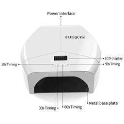 Professional UV LED Nail Lamp - Nail Dryer With 72 Beads, 4 Timers, Auto Sensor, Ideal For Gel Polish Curing, Home & Salon.