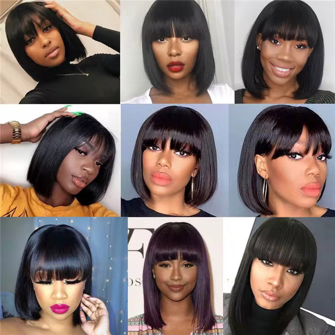 Pre-Plucked Natural Color Brazilian Lace Front Wig Long Straight and Deep Wave Kinky Texture Short Body Wave Human Hair Wig_0