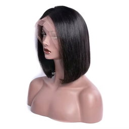 Pre-Plucked Natural Color Brazilian Lace Front Wig Long Straight and Deep Wave Kinky Texture Short Body Wave Human Hair Wig