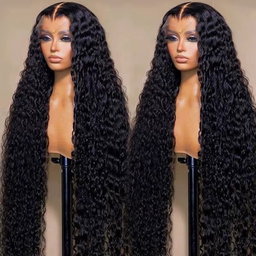 Wholesale Raw Cuticle Aligned Vietnamese Hair HD Lace Frontal Wig Water Deep Curly Wave 13X4 13X6 HD Human Hair Lace Front Wig
