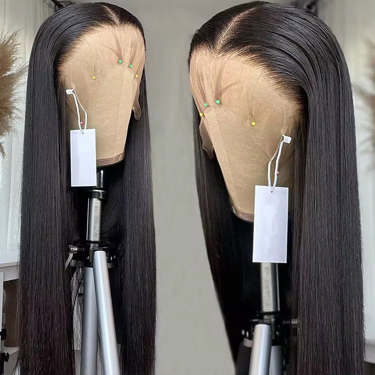 Real hd Lace Raw Vietnamese Super Double Drawn Human Hair Wigs Transparent Lace Front Sdd Vietnam Bone Straight Hair Wig_2