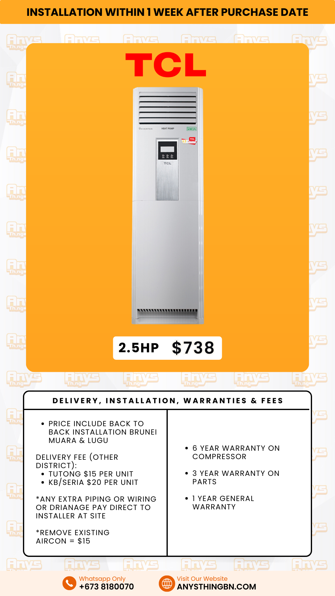 TCL Standing Air Conditioner