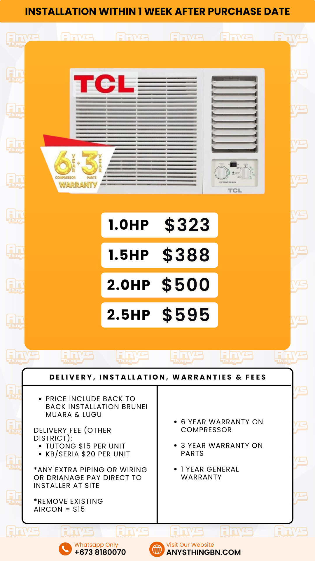 TCL Window Air Conditioner