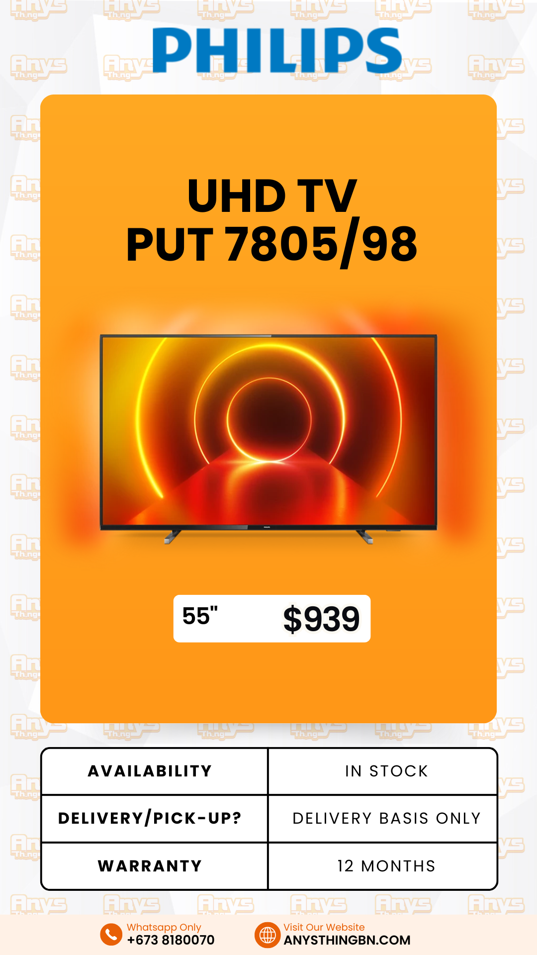 Philips UHD TV PUT7805/98