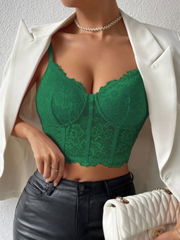 Soutien-Gorge Bustier court en dentelle Taille 38