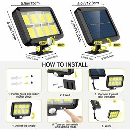 Solar Wall Light 160LED