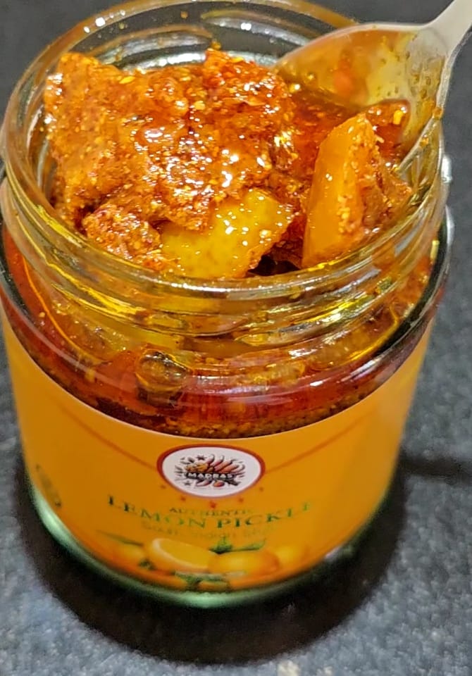 Handmade Madras Spices Lemon Pickle