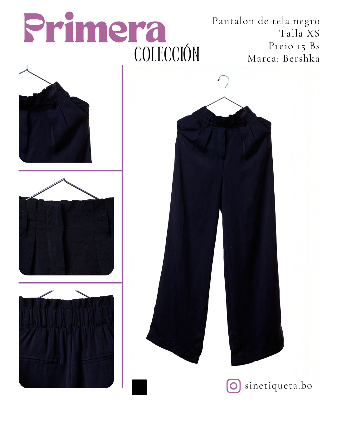 Pantalon de tela negro_0