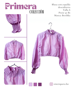 Blusa con espalda descubierta