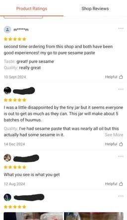 Sesame Paste 270g (Pure) Taiwan