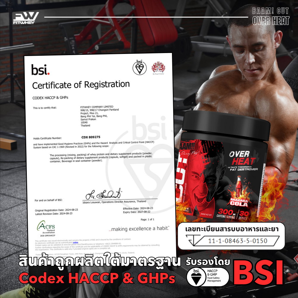 BAAM!! Cut Overheat (234g, 30 servings) Fat Burner & Pre-Workout | Weight Loss, Energy Booster, Focus Support_9