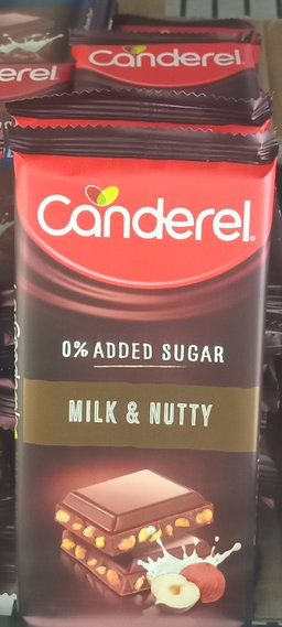 Canderel Chocolate 0% Milky & Nutty 100gr