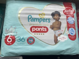 Pampers Prem. Pants N6 16+Kg 36'S