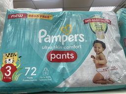 Pampers Pants N3 6-11kg 72'S