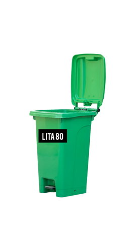 PLASTIC DUSTBINS 80 LITRES WITH PEDAL WITHOUT WHEELS 