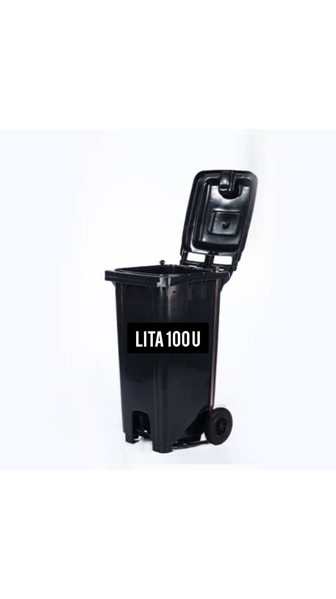 Dustbin 100 Litres with wheels & Pedal - 100U