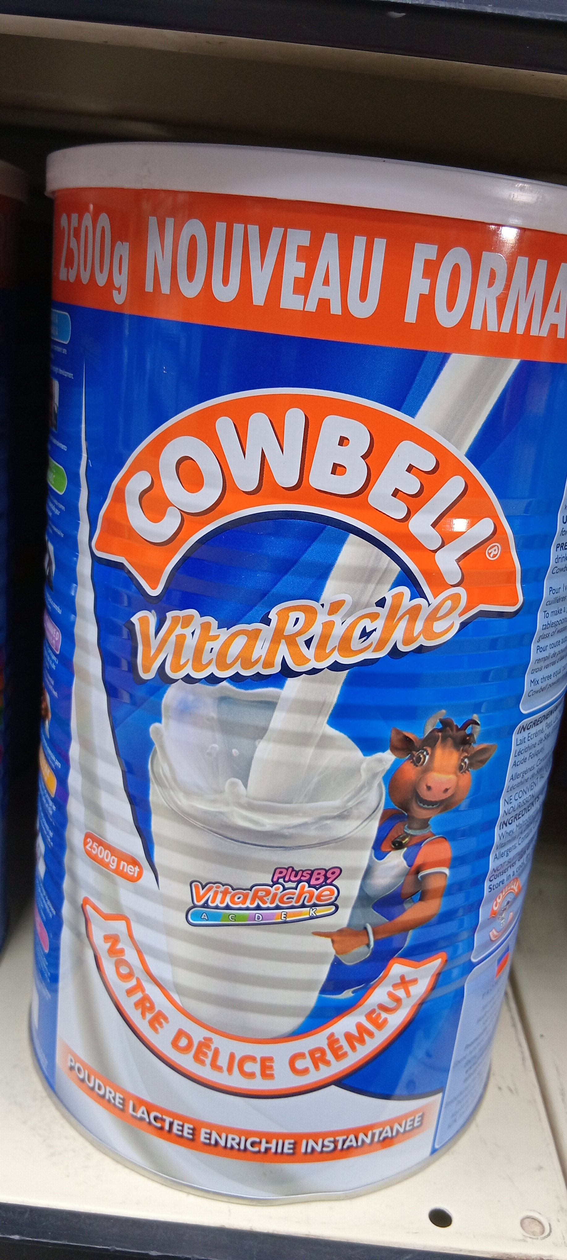 Cowbell Lait Poudre Bleu Boite 250gr_0