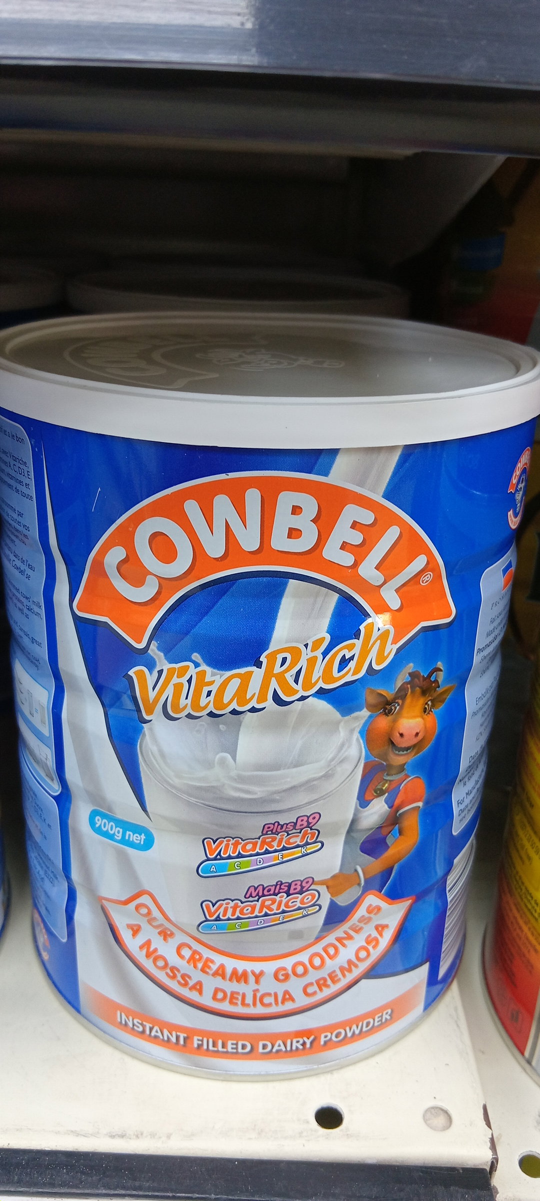 Cowbell Lait Poudre Bleu Boite 900gr