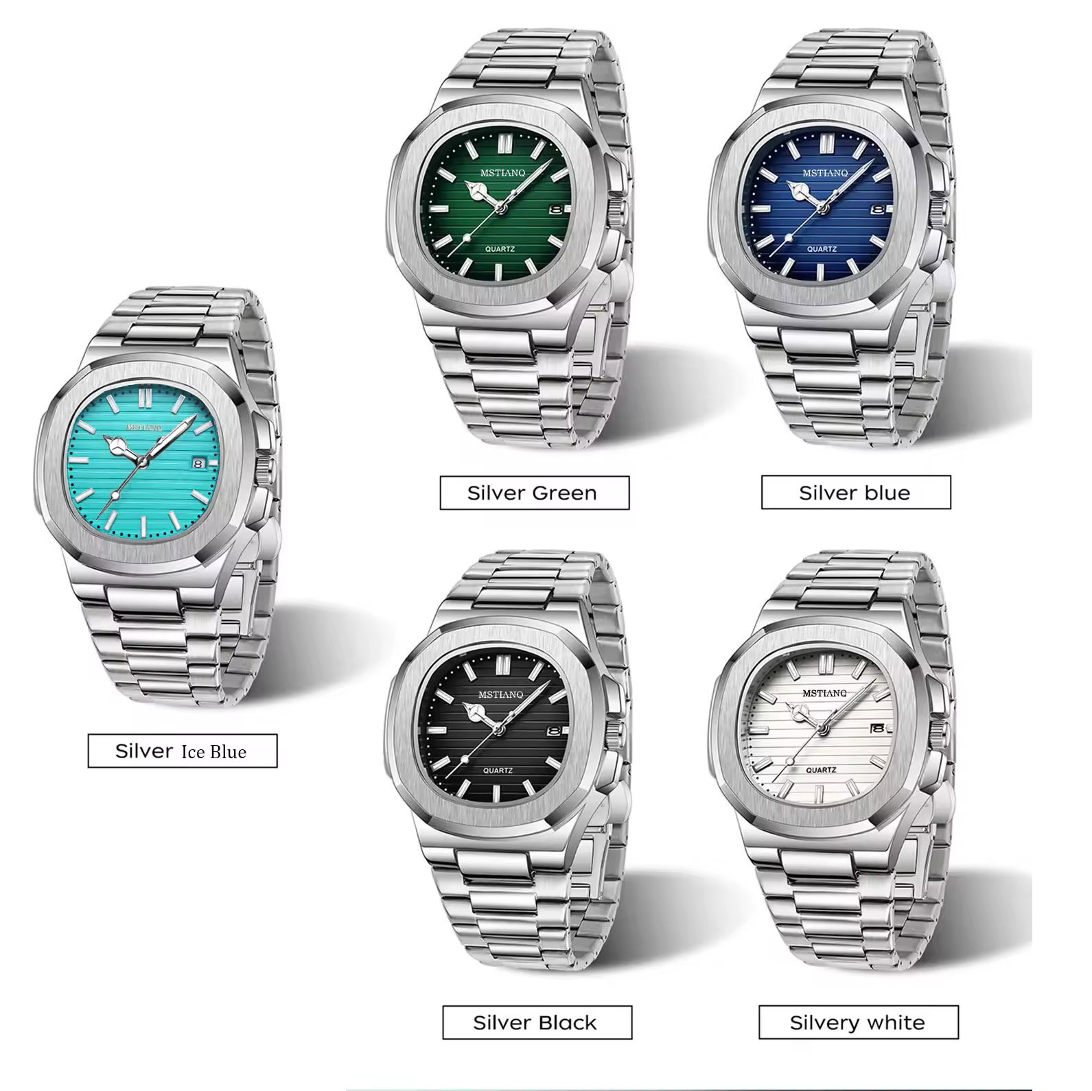 OEM Wholesale Waterproof Men's Wristwatch Stainless Steel Quartz Luminous Function Relojes Watch for Man_2