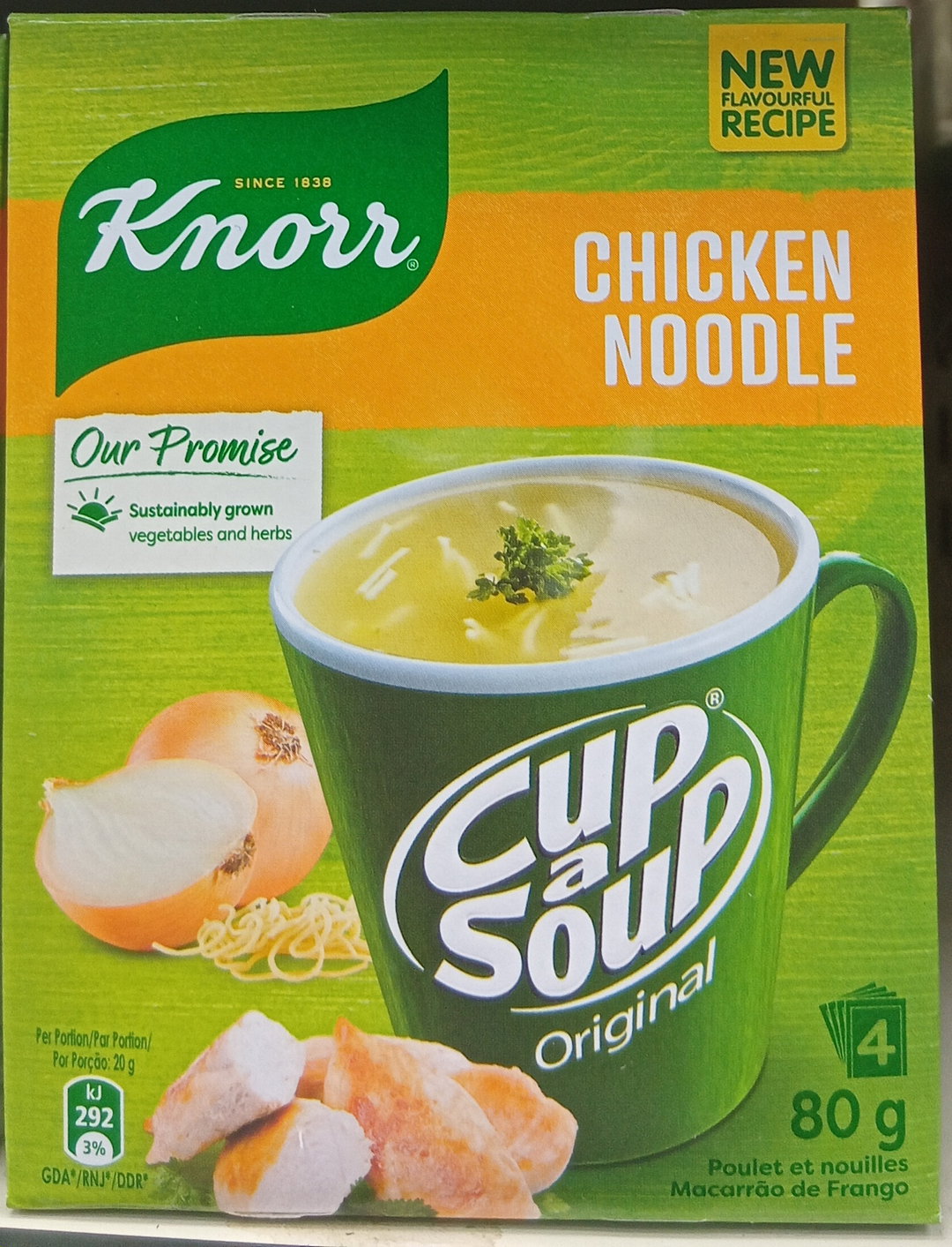 Knorr Cup A Soup Country Vegetable 4x20gr