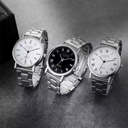 Simple Steel Strap Quartz Men's Watch Leisure Gift Watch