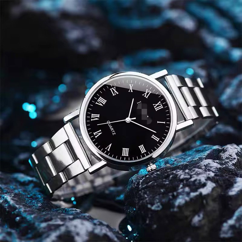 Simple Steel Strap Quartz Men's Watch Leisure Gift Watch_2