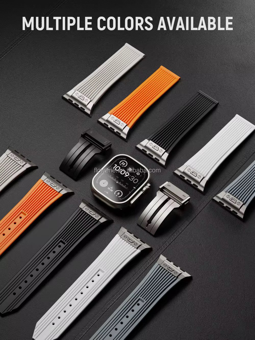 Men's Luxury 46mm Titanium Smart Bracelet 45mm AP Stainless Steel Liquid Silicone Ultra 49mm Apple Watch Band Fashion Accessory_1