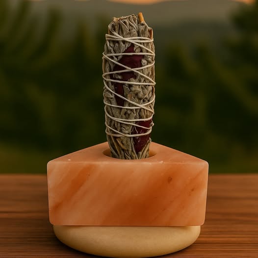 Triangular sage holder