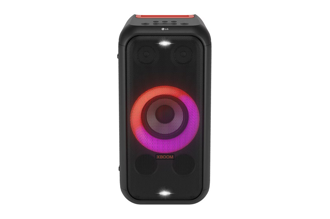 LG XBOOM XL5S | Enceinte Bluetooth Puissante | 200W | Jusqu'à 12h d'autonomie | IPX4 | Eclairage multicolore