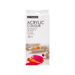 Art Ranger Artist Acrylic Color Set 12 Tubes Set Each 12ML