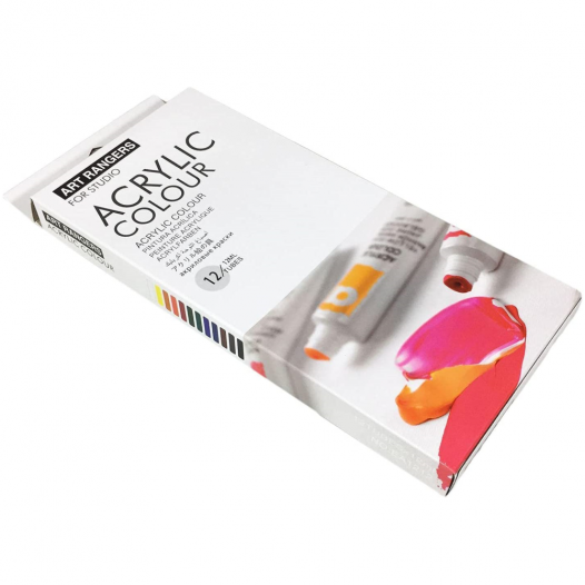 Art Ranger Artist Acrylic Color Set 12 Tubes Set Each 12ML_2