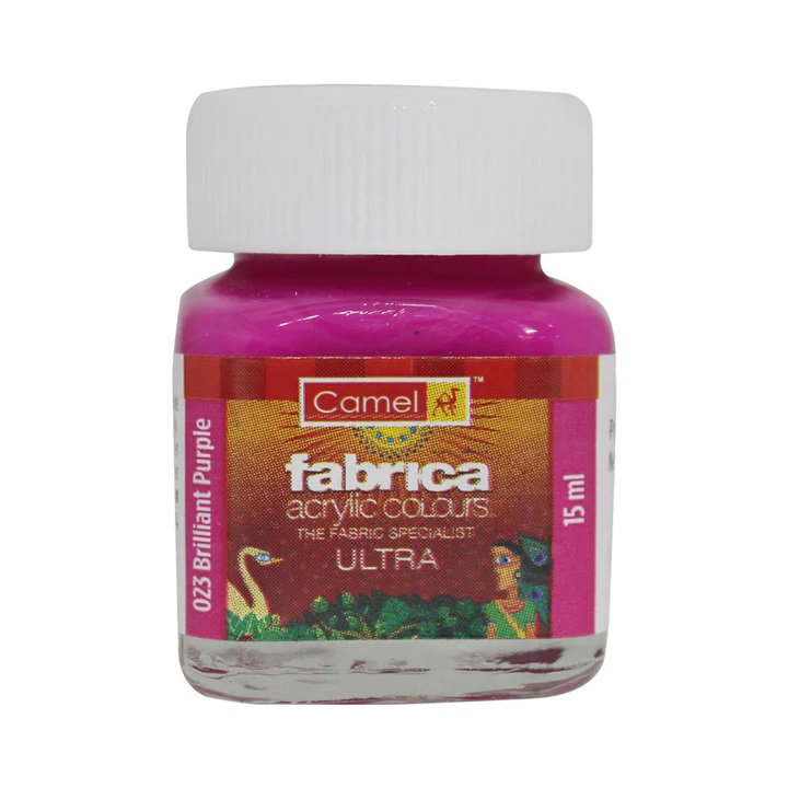 Camel Acrylic Color - 15ml, Fabric Color Paint_1