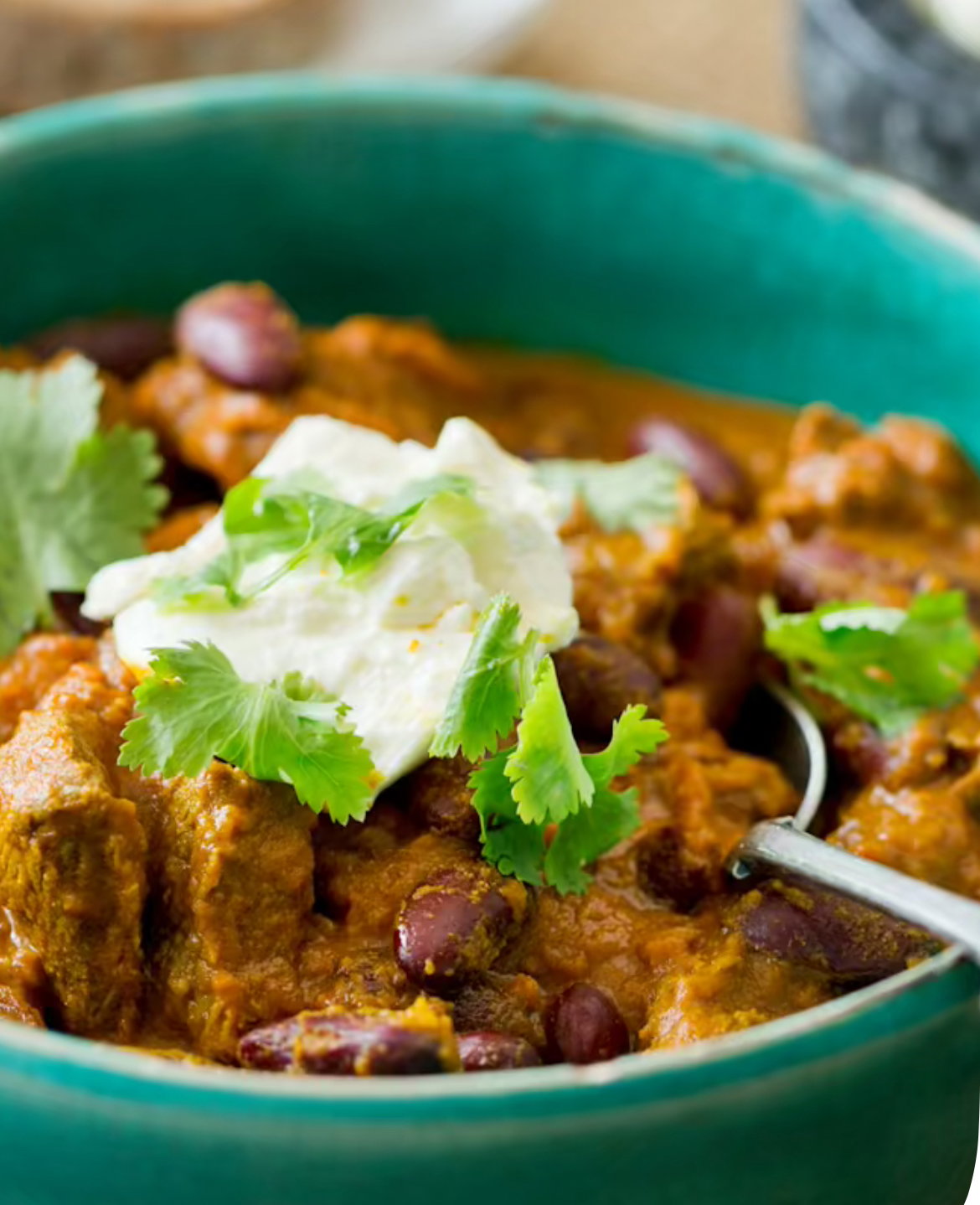 Chilli Beef with Lemon Feta on Rice