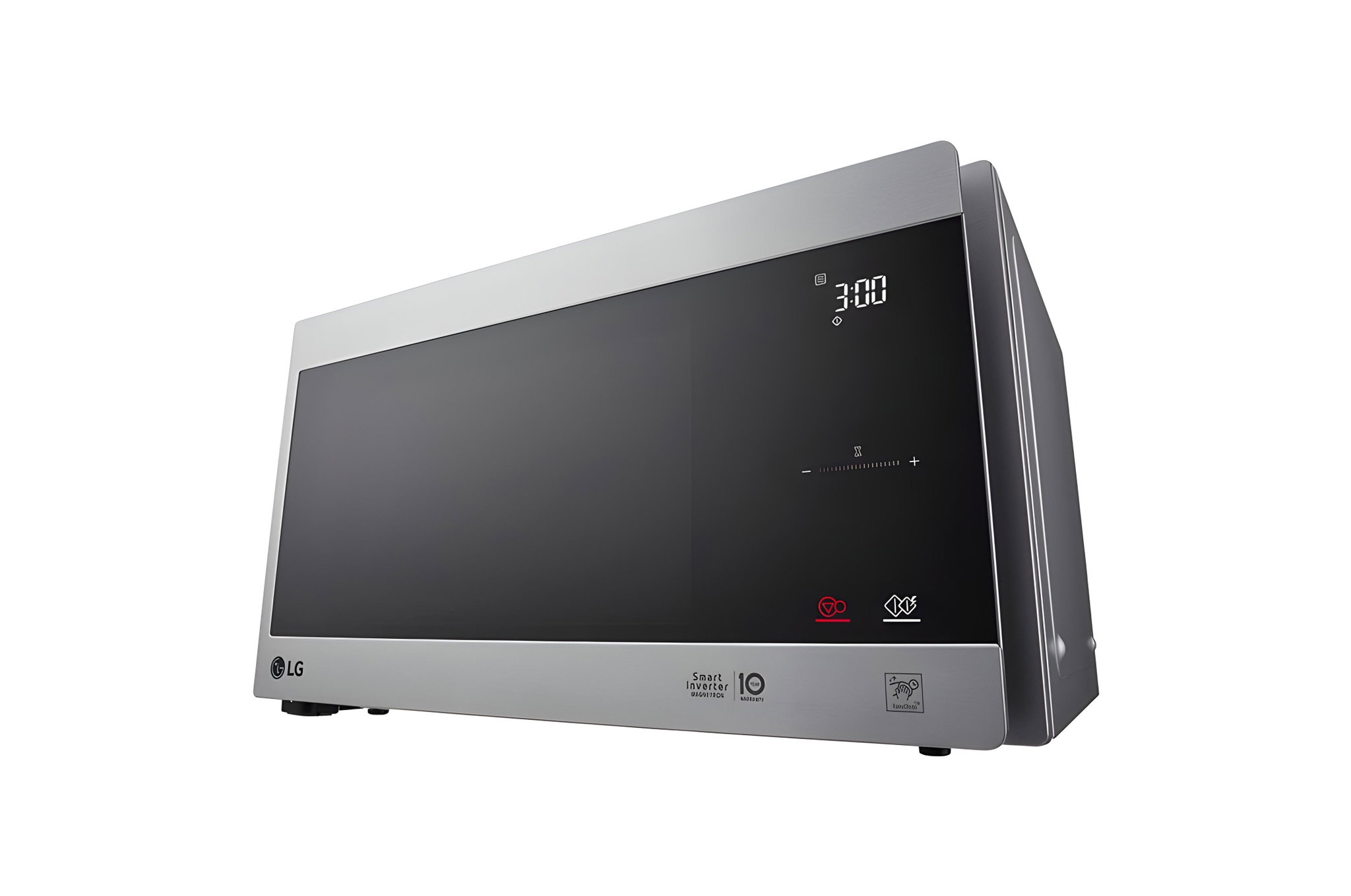 Four à micro-ondes de 42 litres, argent, technologie Smart Inverter avec 10 ans de garantie, grilloir, cuisson automatique intelligente, écran tactile en verre_2