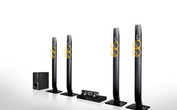 LG Home theater LHD71C, 5.1ch Surround system (4 Tallboy), 1,000W, Bluetooth, FM radio, Bass Subwoofer, DVD HTS