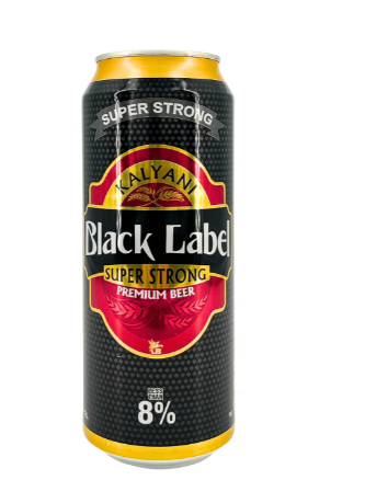 KALYANI BLACK LABEL  PREMIUM BEER alc. 8.0% 490ml _0