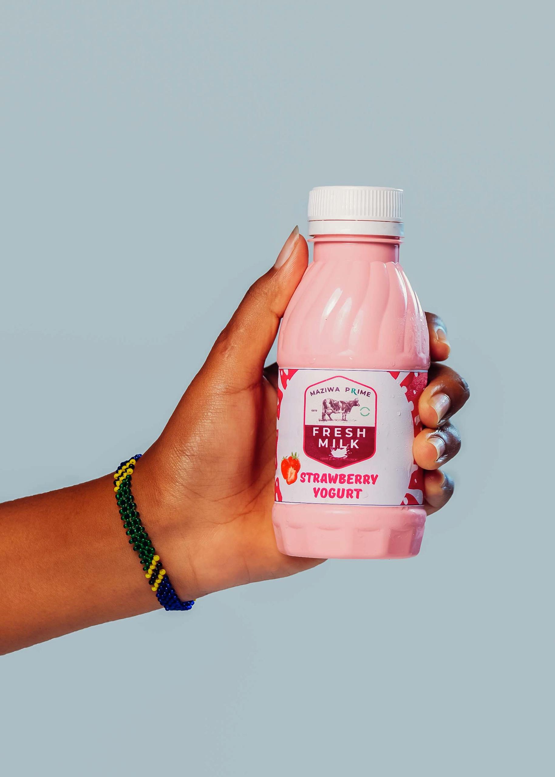 MAZIWA PRIME STRAWBERRY YOGURT 250ML