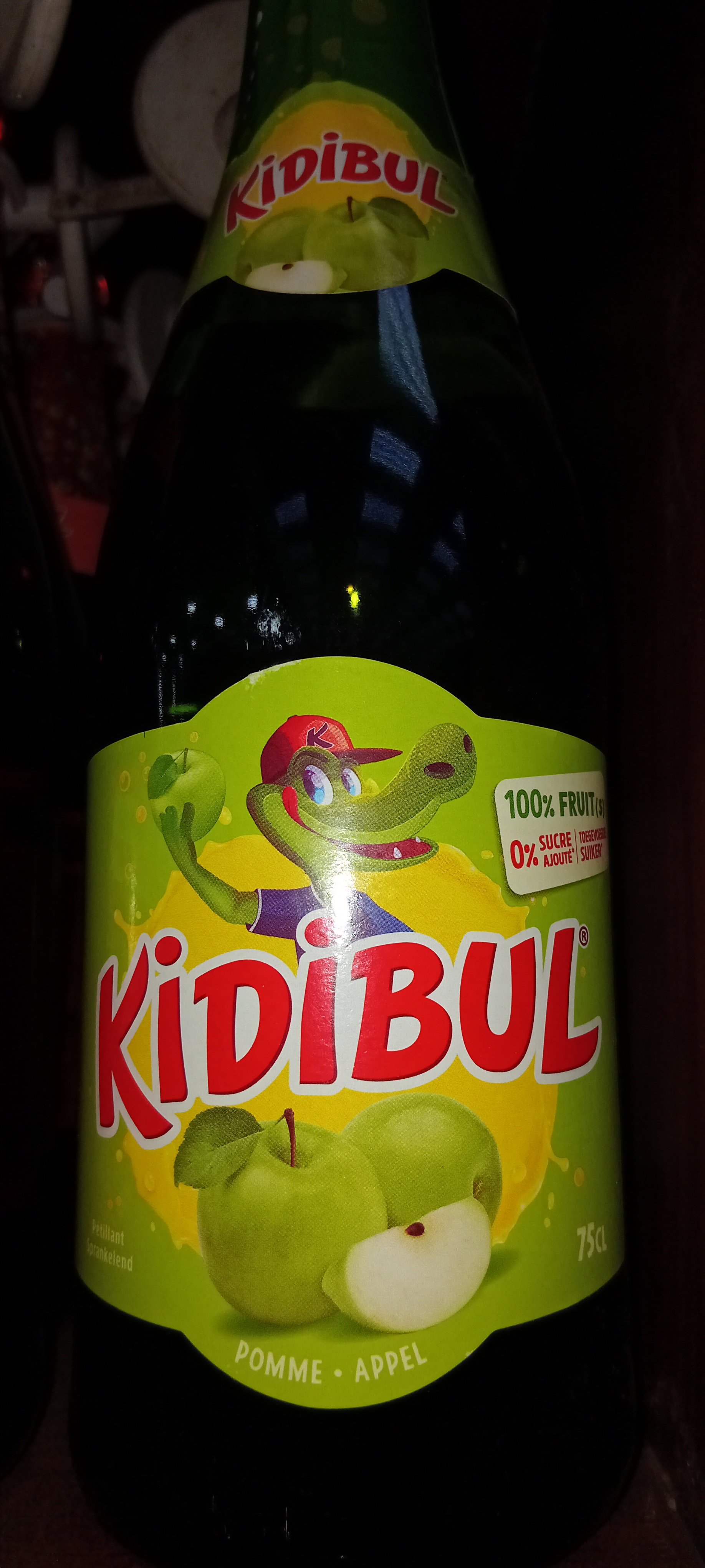 Kidibul Jus Pomme Petillant 0% Alc 75cl_0
