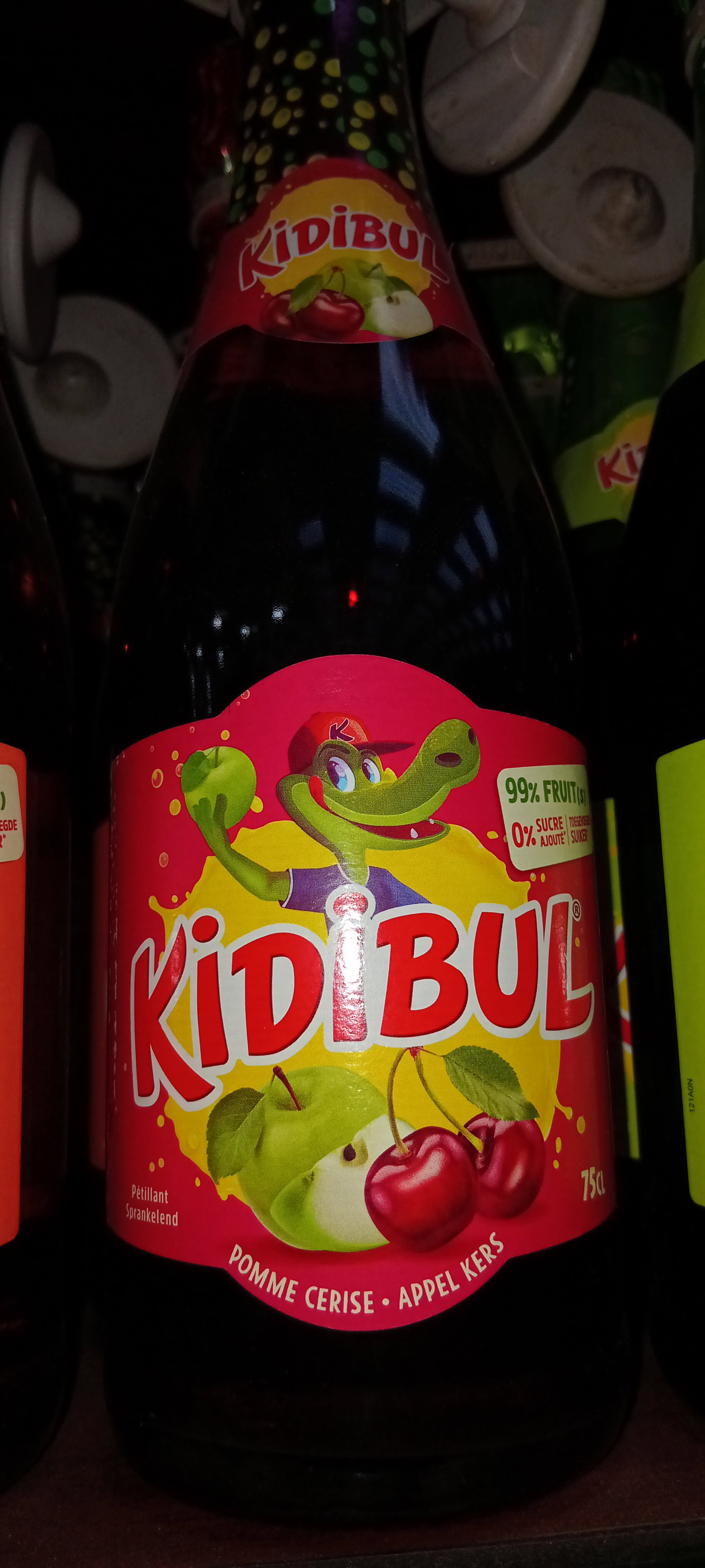 Kidibul Jus Pommes Cerises 0% Alc 75cl_0