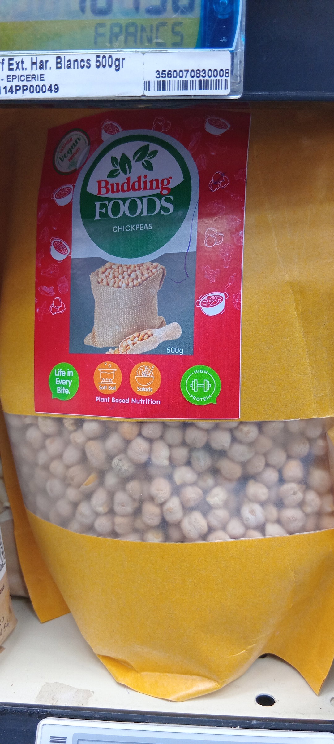 Budding Foods Chickpeas 500gr