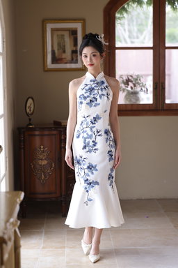 The Halter Porcelain in Midi  #7 