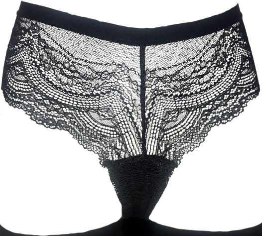 Tanga Noir tout en dentelle Taille 38/40_0