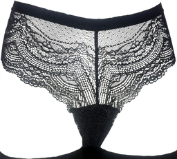 Tanga Noir tout en dentelle Taille 38/40